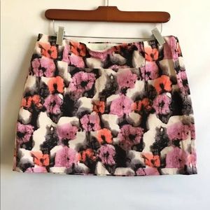 NWOT J. Crew potpourri colorful mini skirt sz 8